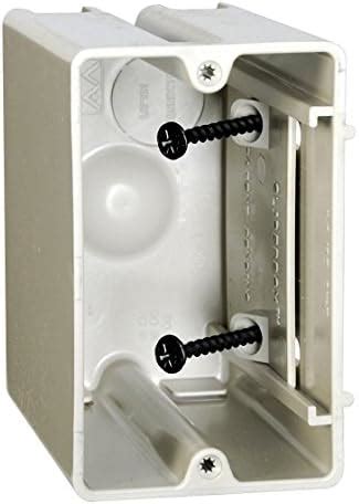 adjustible electrical box amazon|single gang adjustable outlet box.